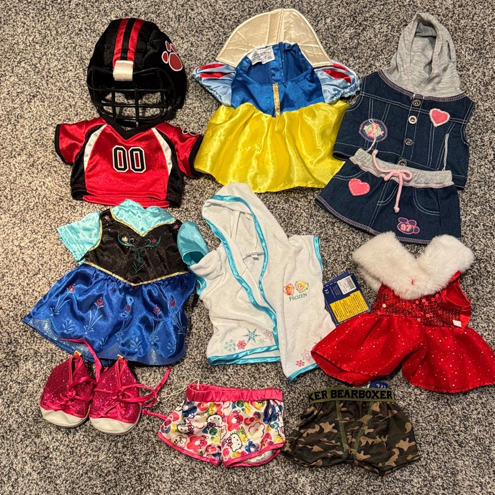Build a Bear Workshop Clothing Lot